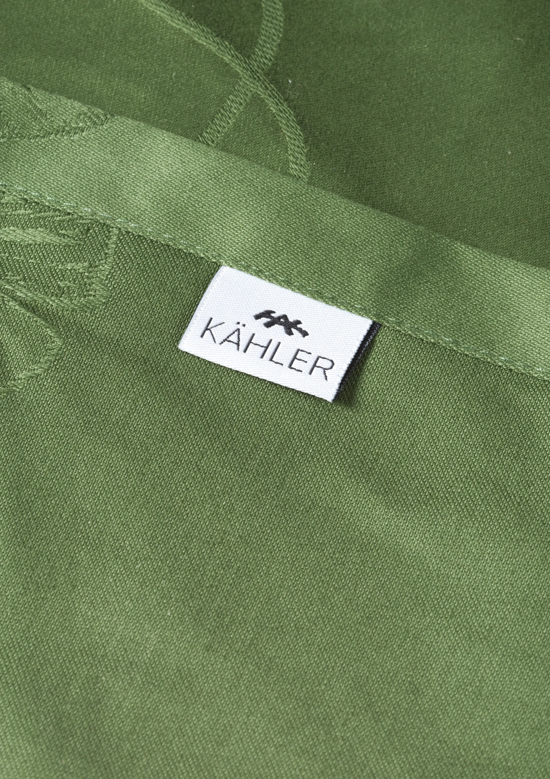 Kähler Hammershøi Poppy Damaskdug 150x220 cm grøn | Køb her