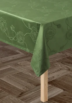 Kähler Hammershøi Poppy Damaskdug 150x320 cm grøn | Køb her