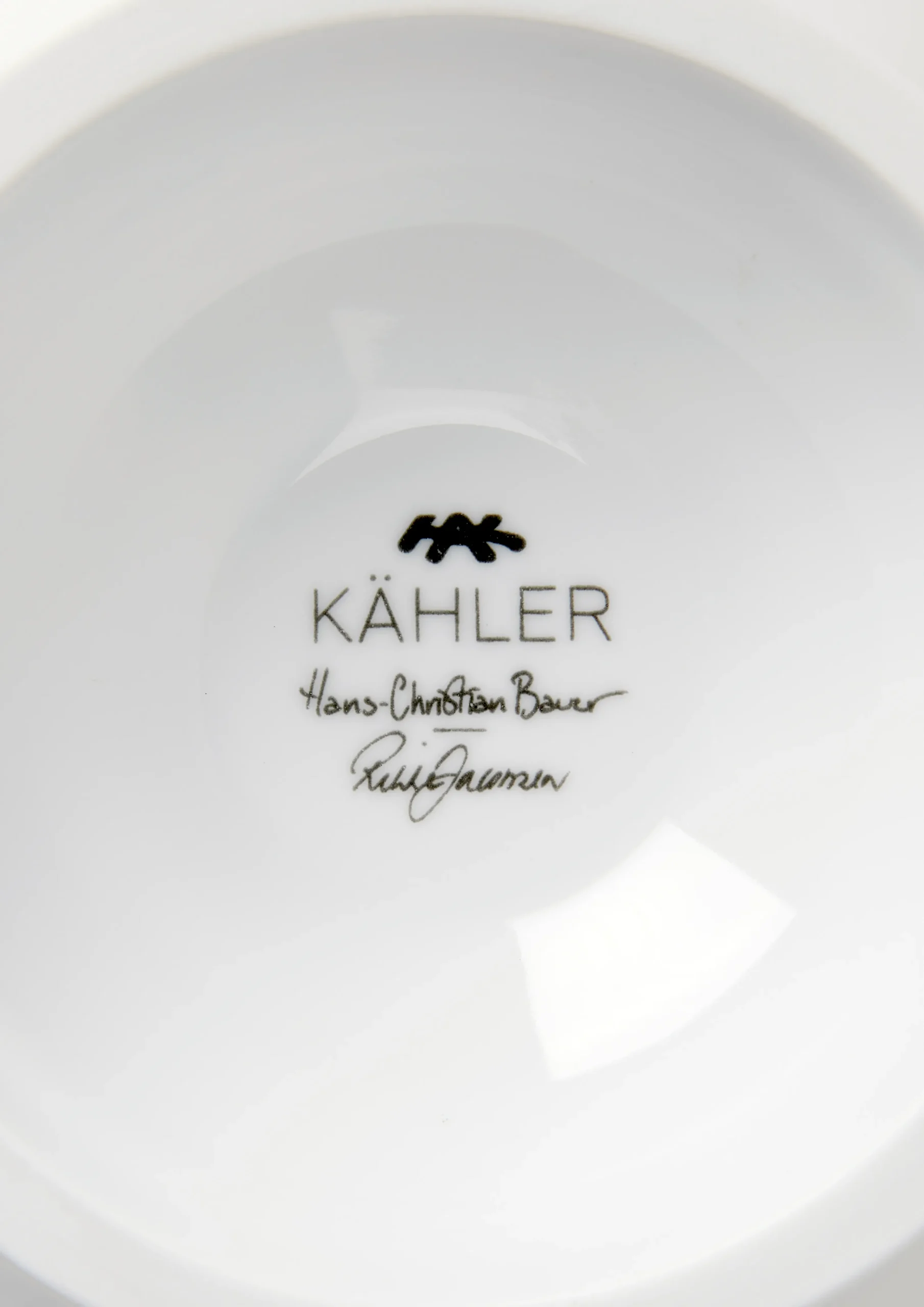 Kähler Hammershøi Poppy Opsats Ø16 cm hvid m. deko | Køb her