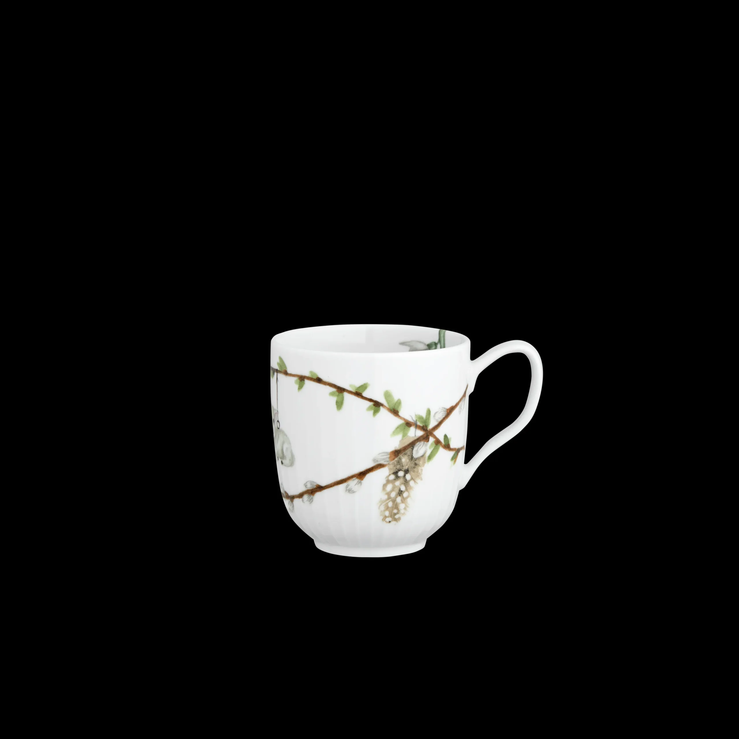 Kähler Hammershøi Spring Krus 33 cl hvid m. deko | Køb her