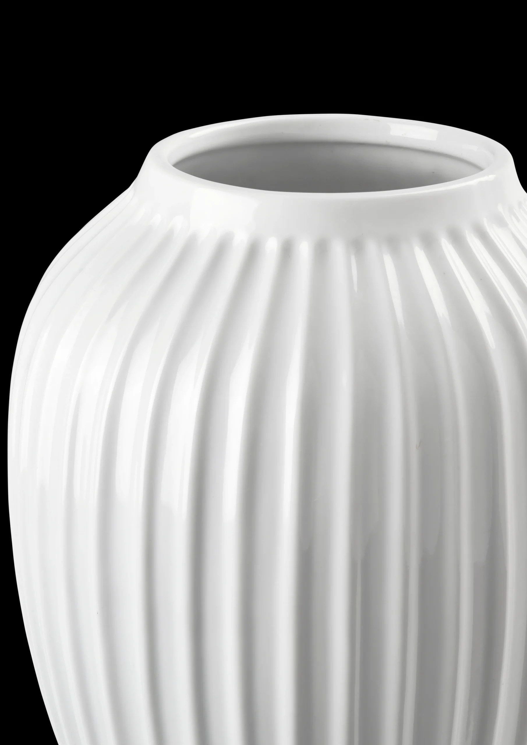 Kähler Hammershøi Vase H25.5 hvid (15385) | Køb her