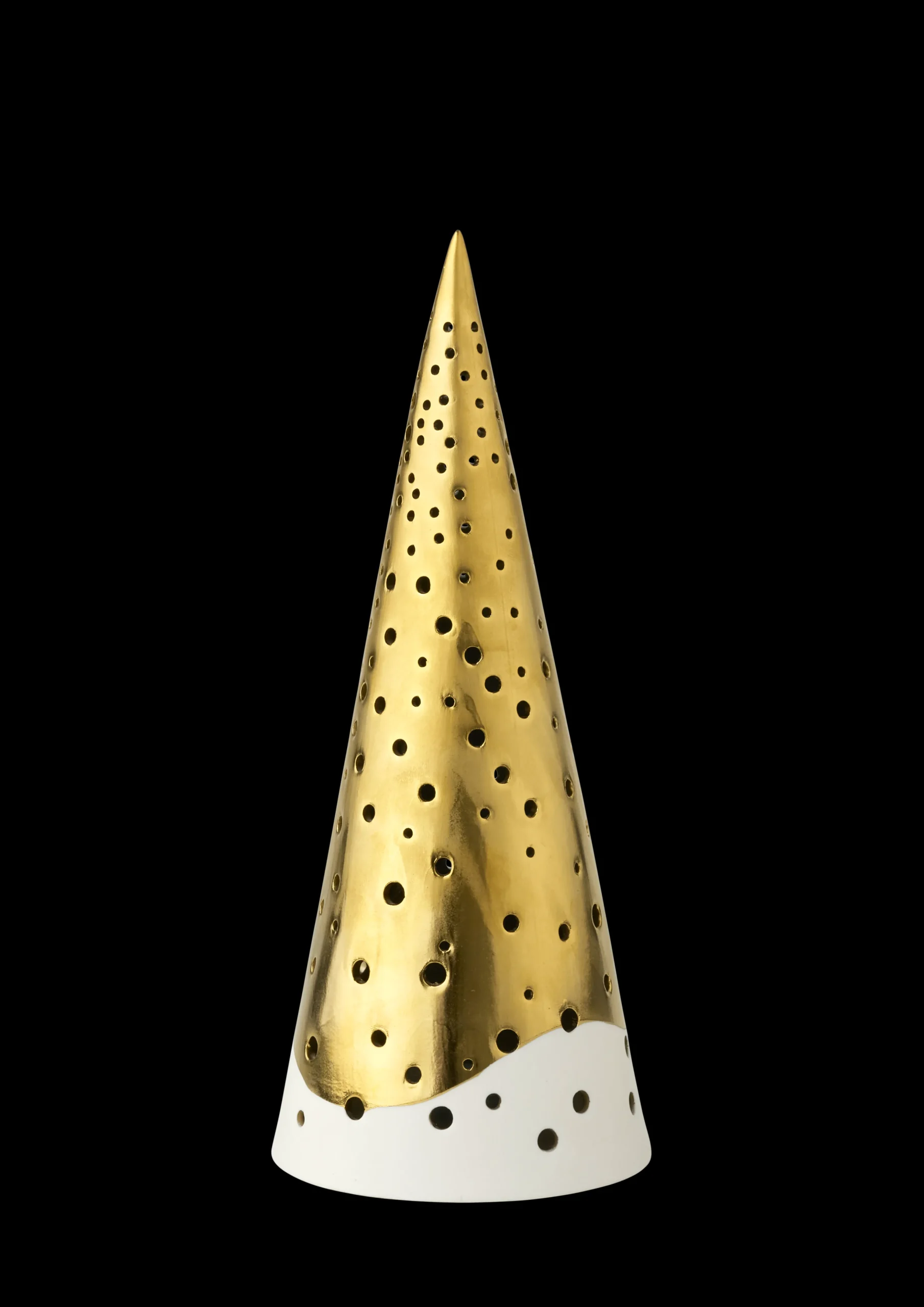 Kähler Nobili Fyrfadsstage høj H25.5 guld | Køb her