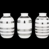 Kähler Omaggio Vase miniature sølv 3 stk. (15350) | Køb her