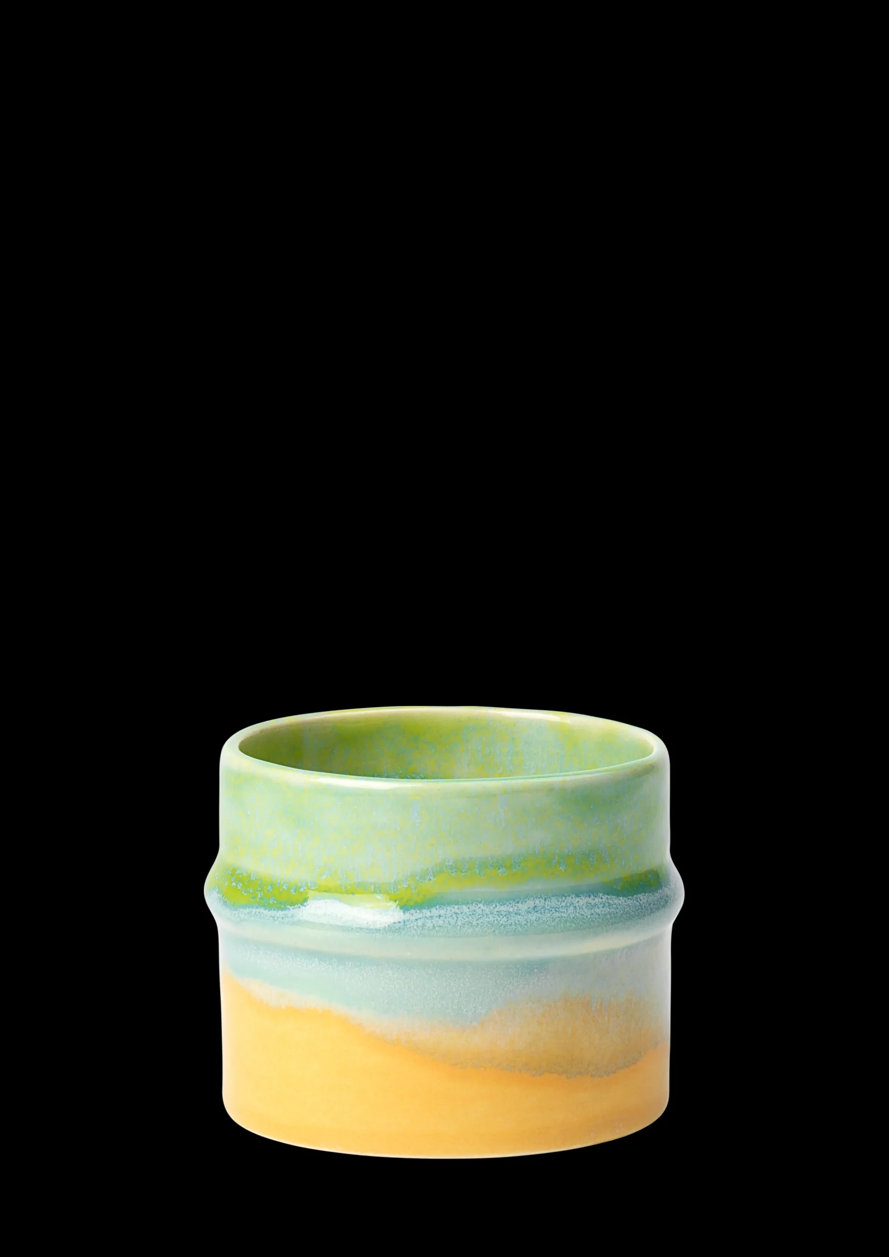 Kähler Poppery Krus 27 cl apple green/mint/yellow