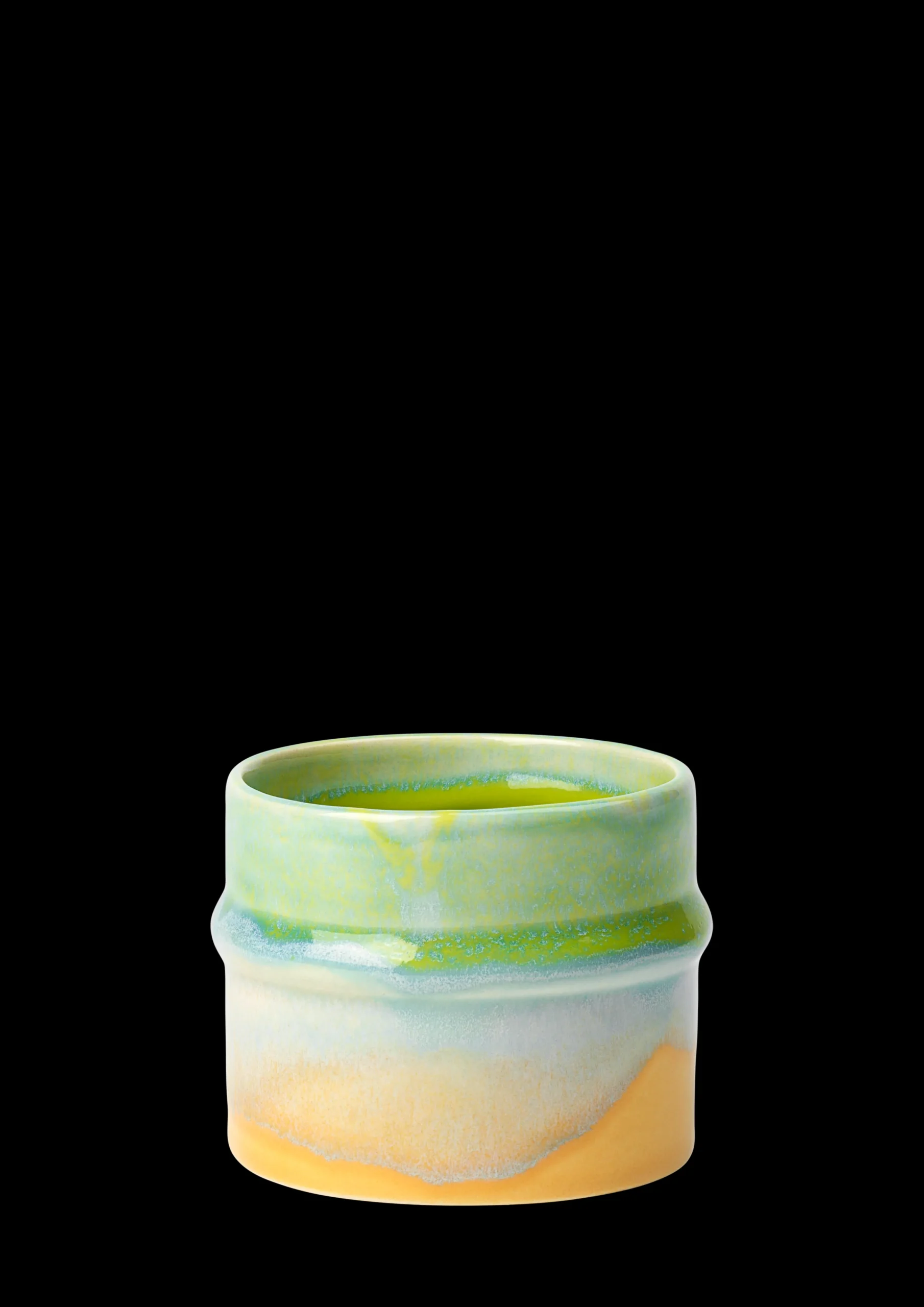 Kähler Poppery Krus 27 cl apple green/mint/yellow