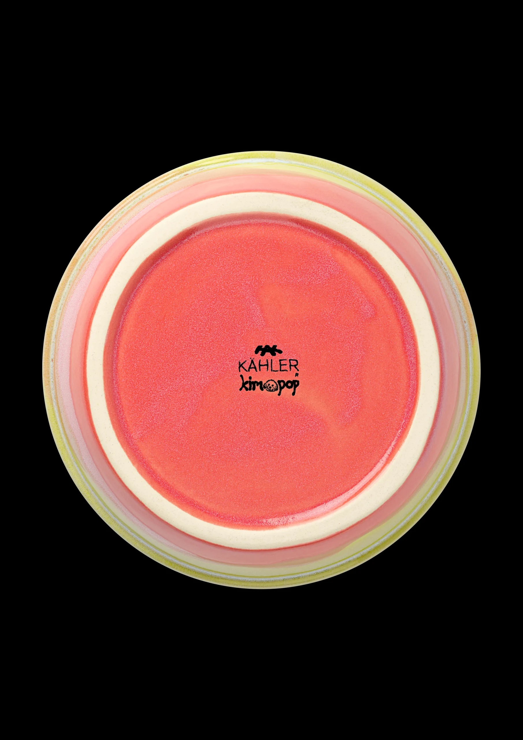 Kähler Poppery Skål Ø16 cm mint/apple green/pink