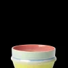 Kähler Poppery Skål Ø12 cm pink/mint/apple green