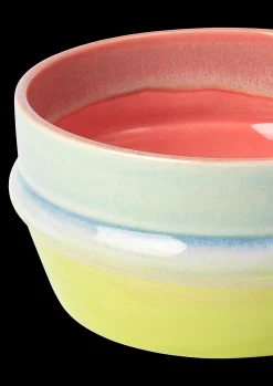 Kähler Poppery Skål Ø12 cm pink/mint/apple green