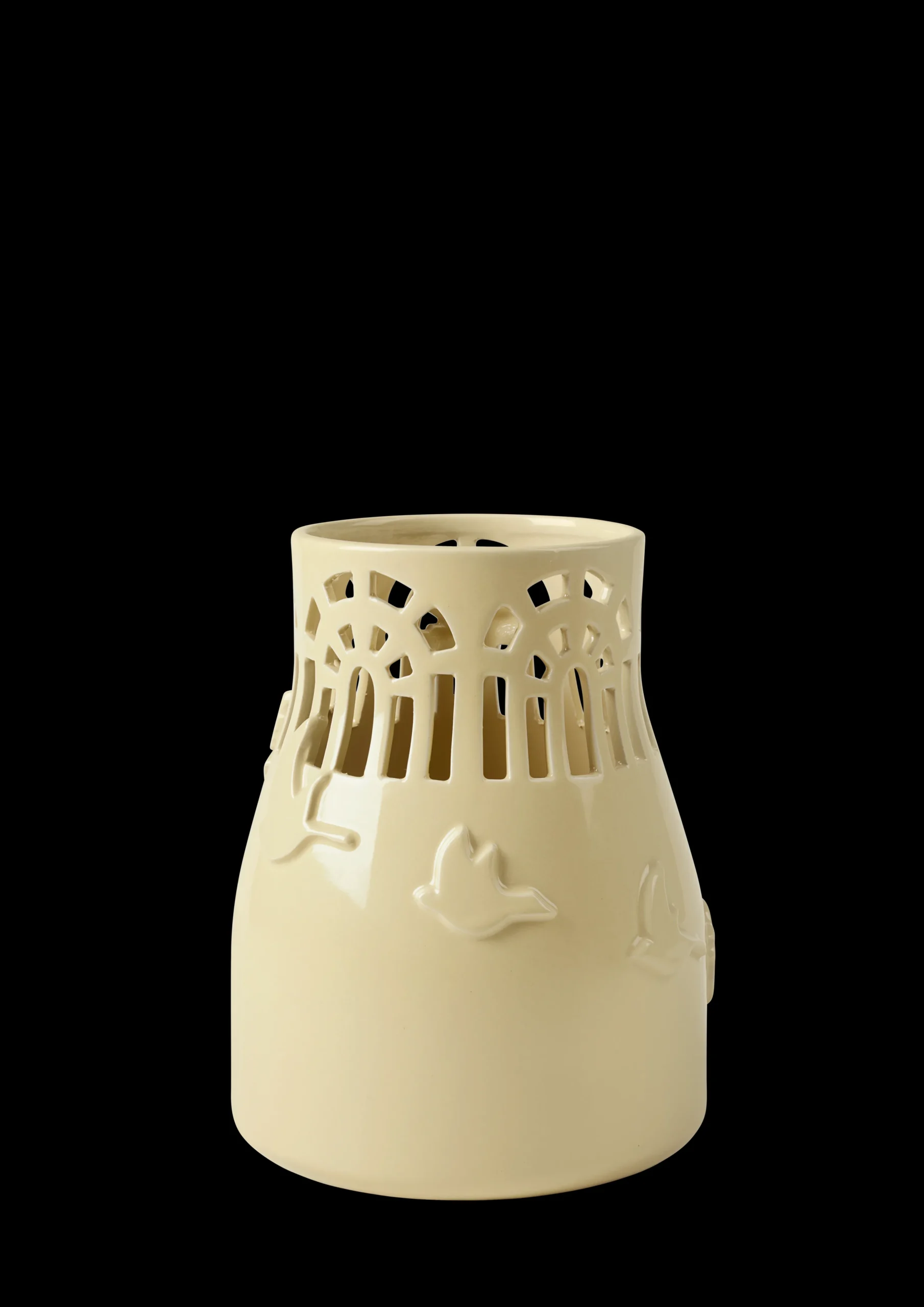 Kähler Vase H18 cm i gul fra serien Orangery | Køb her