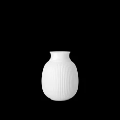 Lyngby Porcelæn Curve Vase H12.5 hvid porcelæn | Køb her
