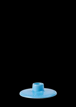Lyngby Porcelæn Kronelysestage H3 cm i blå | Køb her