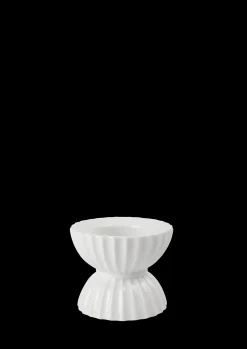 Lyngby Porcelæn Lyngby Tura Fyrfadsstage Ø8 cm hvid | Køb nu