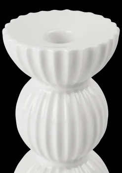 Lyngby Porcelæn Lyngby Tura Kronelysestage H14 hvid | Køb nu