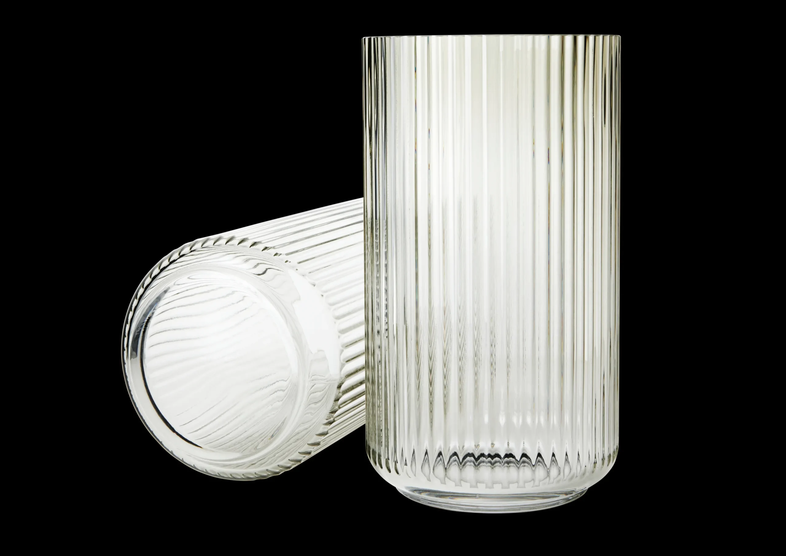 Lyngby Porcelæn Lyngby Vase H31 smoke mundblæst glas