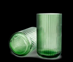Lyngby Porcelæn Lyngby Vase copenhagen green mundblæst glas