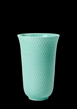 Lyngby Porcelæn Rhombe Color Vase aqua porcelæn | Køb her