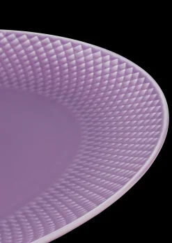 Lyngby Porcelæn Rhombe Color Ovalt serveringsfad lys lilla