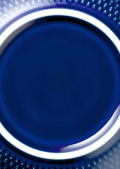 Lyngby Porcelæn Rhombe Color Serveringsskål Ø22 cm mørk blå