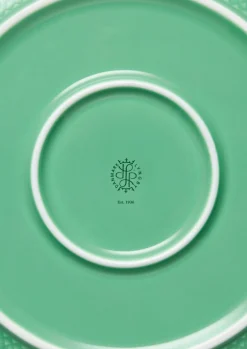 Lyngby Porcelæn Rhombe Color Serveringsskål Ø28 cm grøn