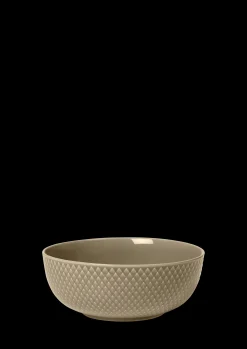 Lyngby Porcelæn Rhombe Earth Skål Ø15.5 cm clay | Køb nu
