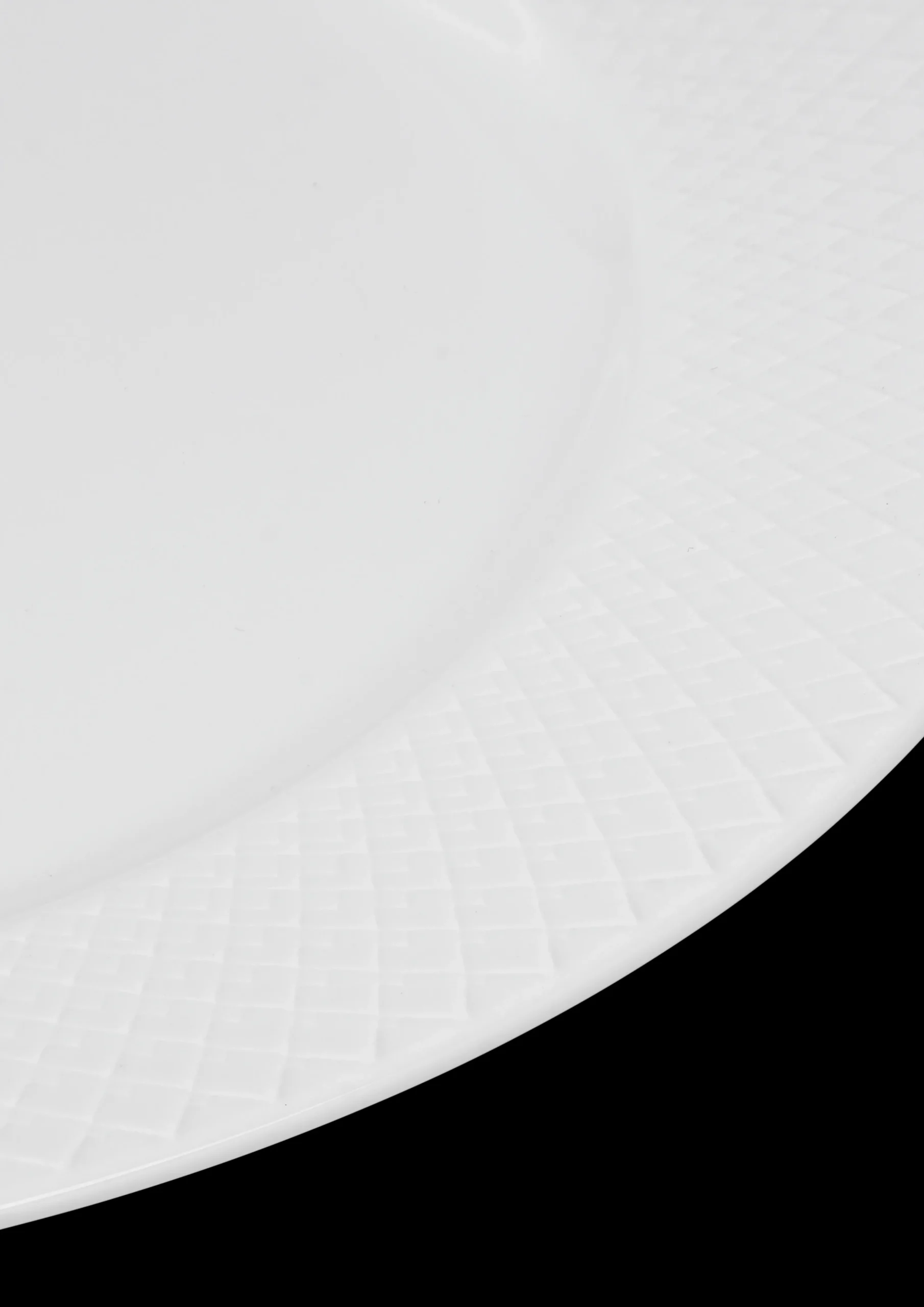 Lyngby Porcelæn Rhombe Middagstallerken Ø27 cm hvid