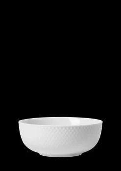 Lyngby Porcelæn Rhombe Skål Ø15.5 cm hvid | Køb her