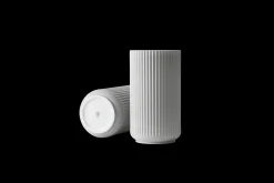 Lyngby Porcelæn Vase H25 cm i grå fra serien Lyngby