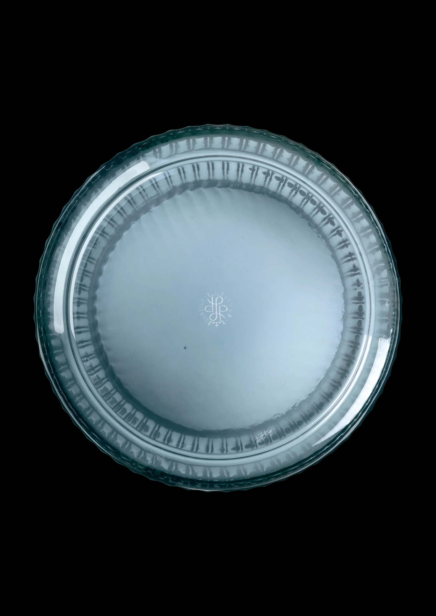 Lyngby Porcelæn Vase H38 cm i blå fra serien Lyngby