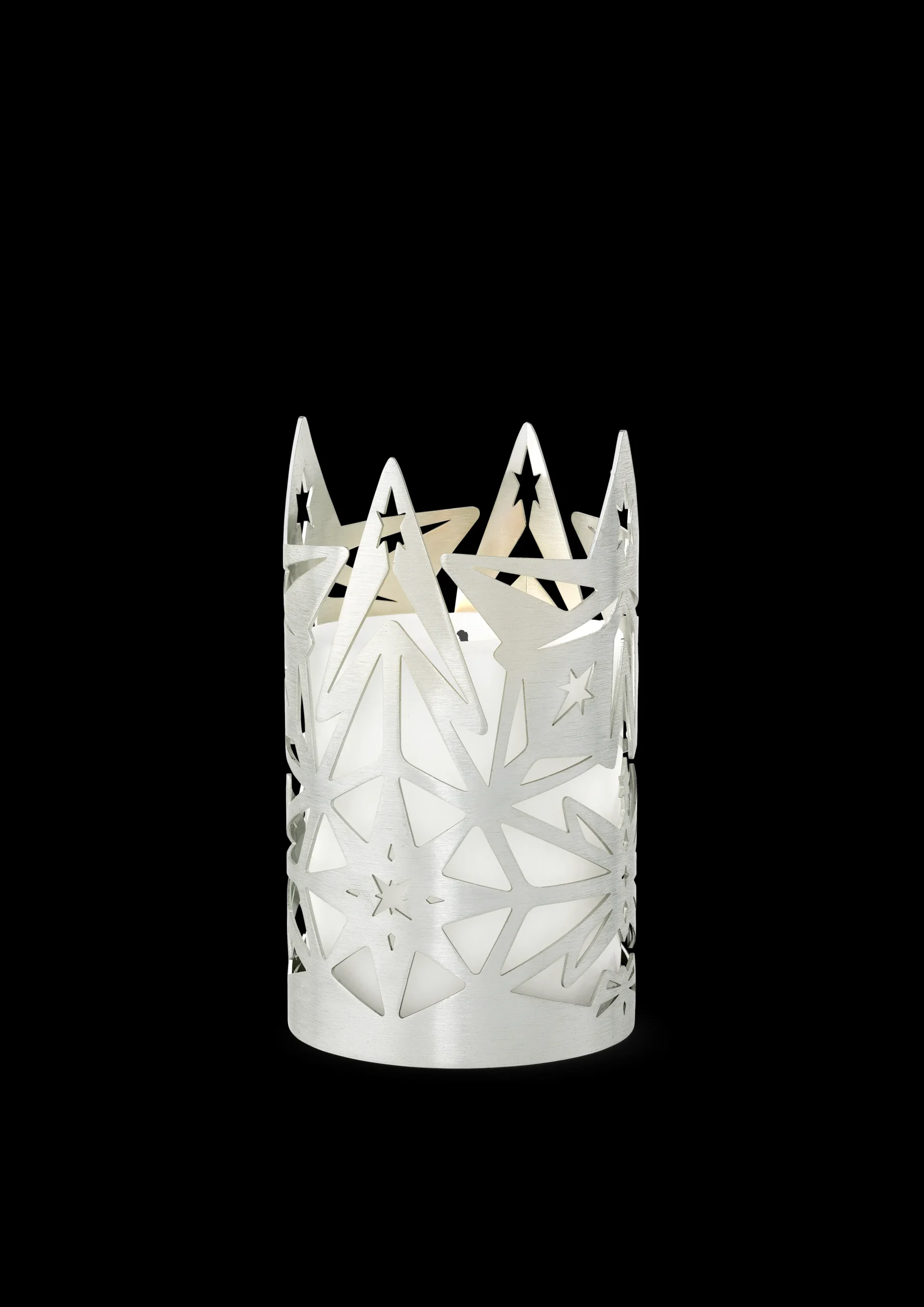 Rosendahl Lysestage Ø8 cm i sølv fra serien Karen Blixen