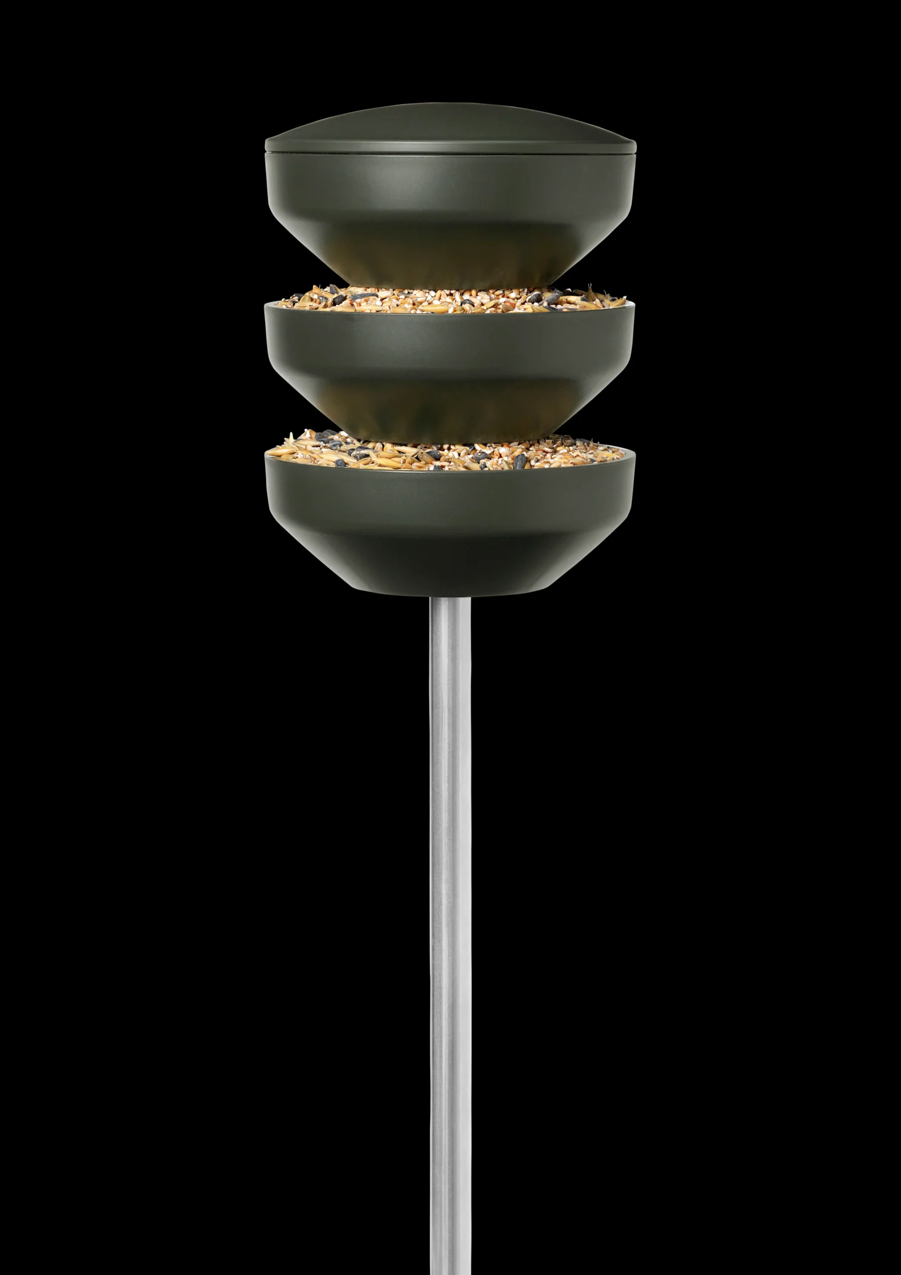 Rosendahl Recycled Birds Foderstation på spyd H107 grøn