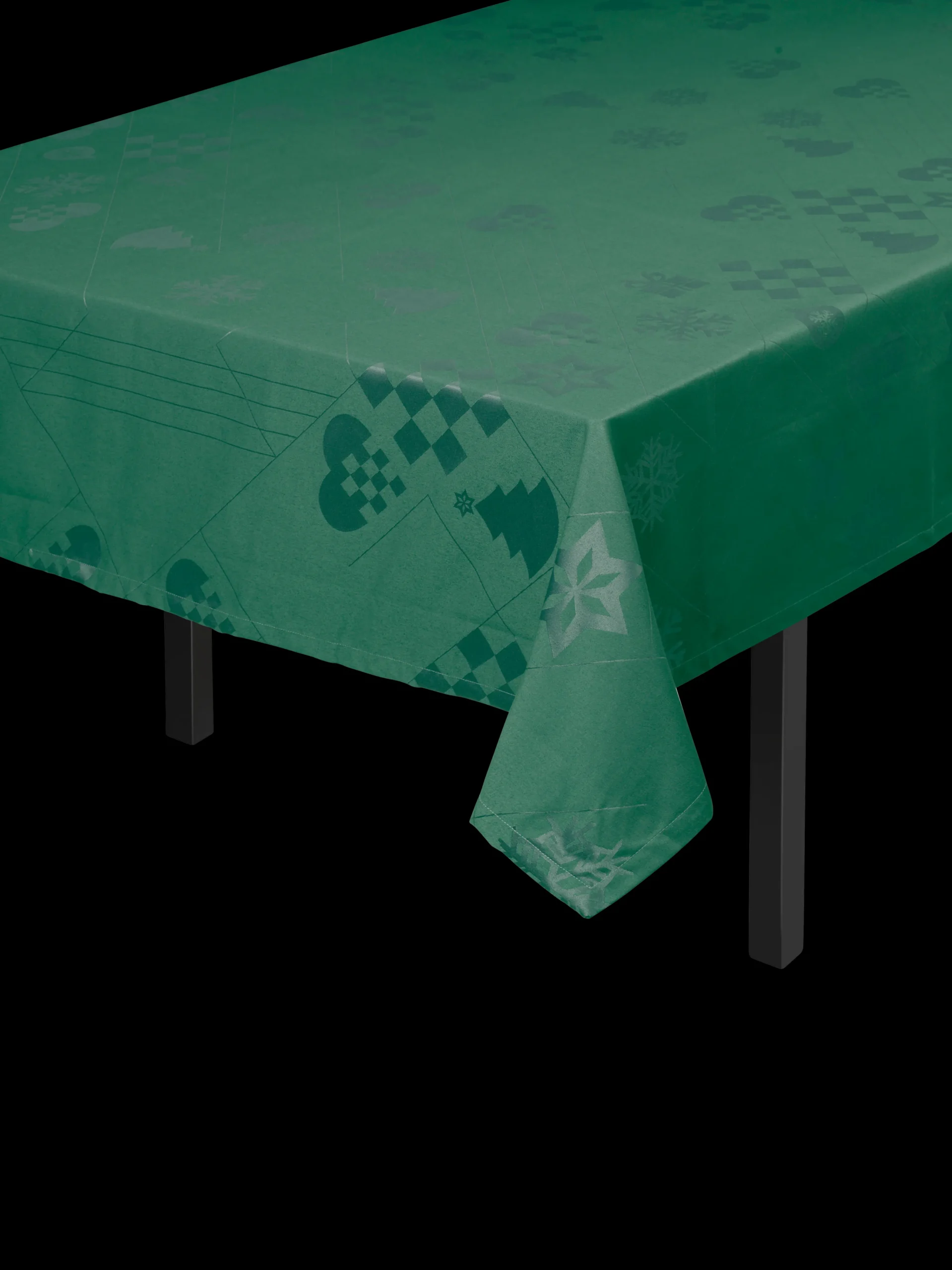 Rosendahl Textiles Natale Damaskdug 150x270 cm grøn